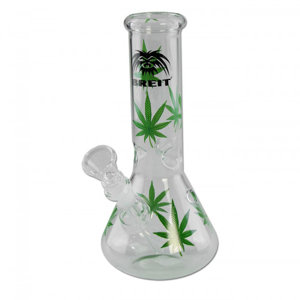 Breit Icebong mit Handblätter darauf 20 cm hoch