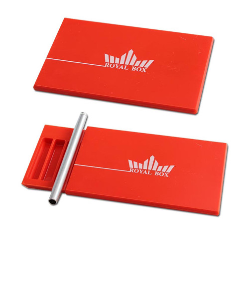 Royal Box mit Ziehrörchen in rot