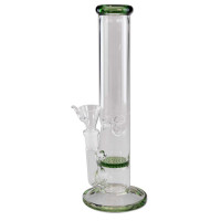 Hochfertige Borosilikatglass Bong mit einem Honeycomb Perkolator.
