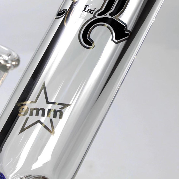 Black Leaf Zylinderbong 7mm Wandstärke Bong Shop