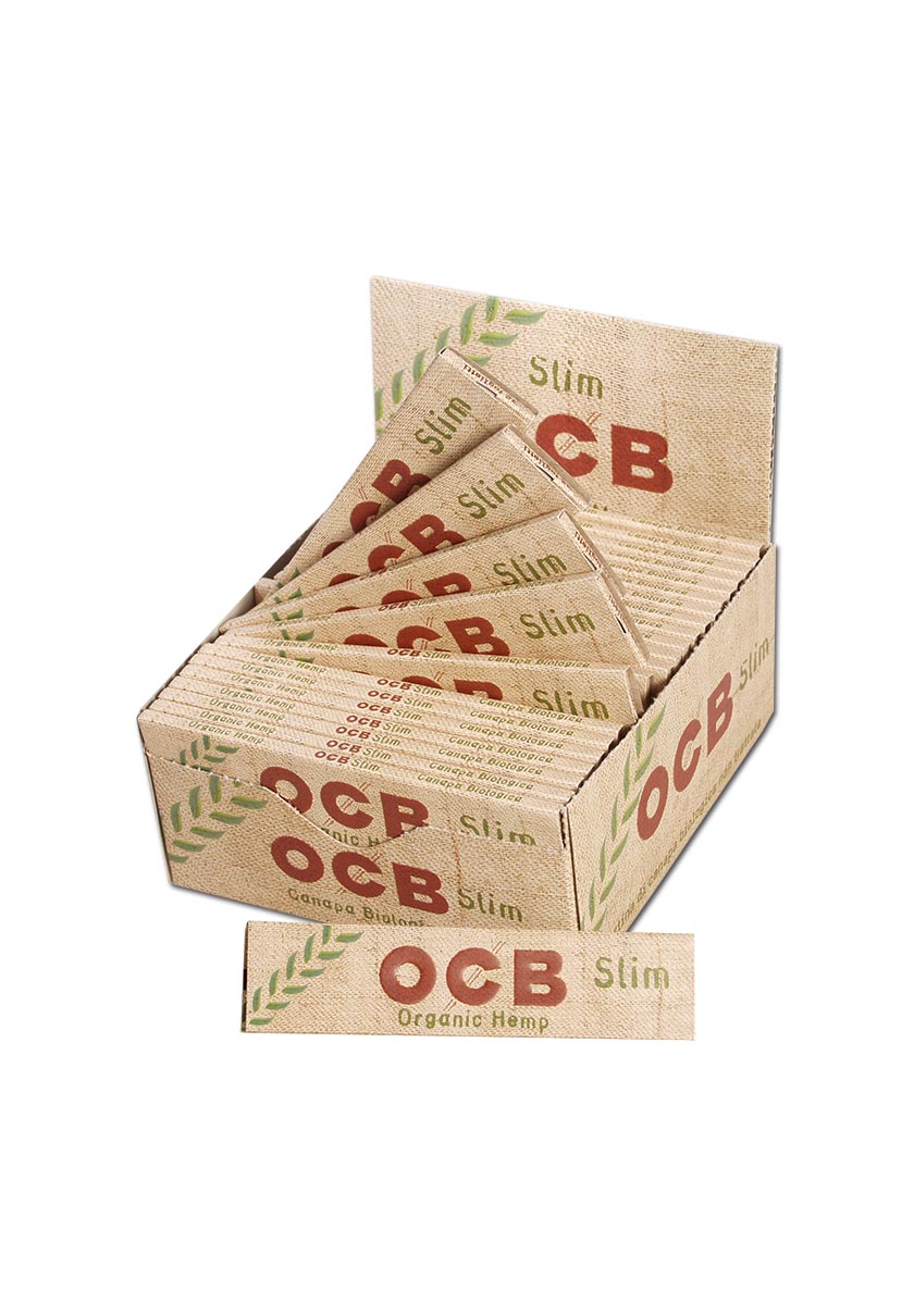 5 x OCB Organic Hemp Slim 32Stück Zigaretten-Papier aus  Hanf 4,20€=100St