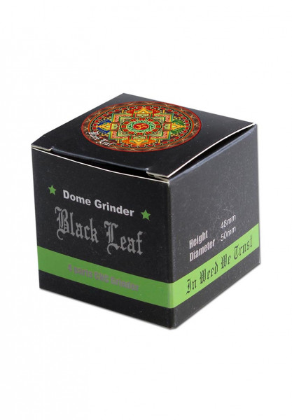 Black Leaf Mandala Grinder