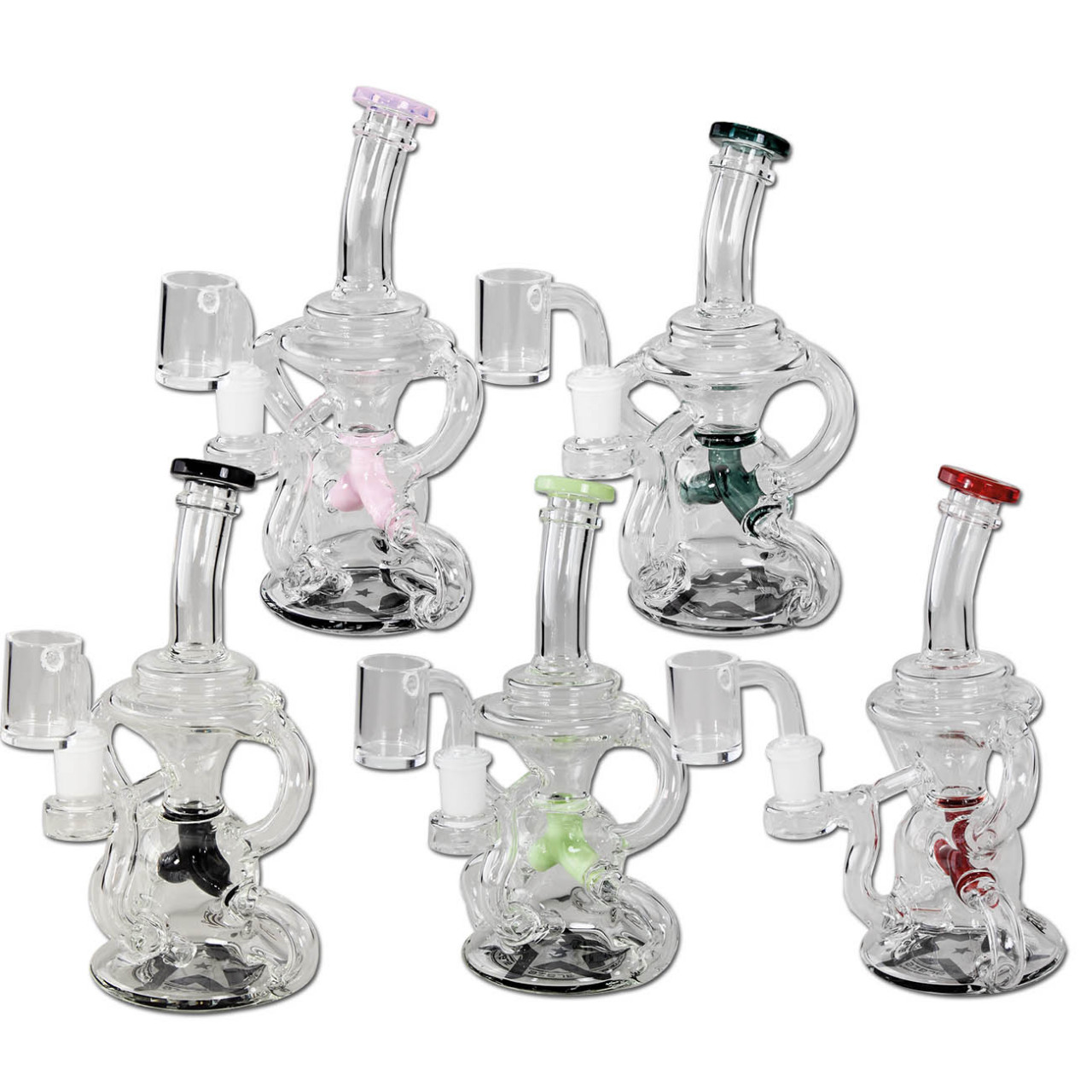 Blaze Glass Dab Rig Recycler