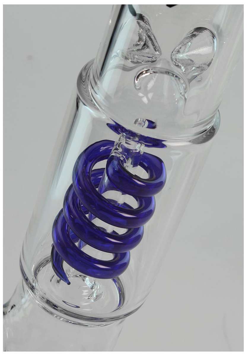 Black Leaf ボング 透明・青 約40cm Black Leaf ボング 透明・青 約40cm Black Leaf ボング 透明・青