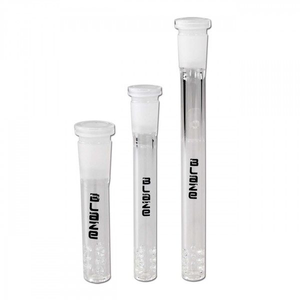 Budawi® Adapter Chillum 29,2 Mm Schliff – 12 Cm Lang, Mit Slit Diffusor, Für Bong Zur Rauchkühlung (männlich/weiblich)