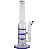 Black Leaf Glasbong mit dreifachem HoneyComb Perculator