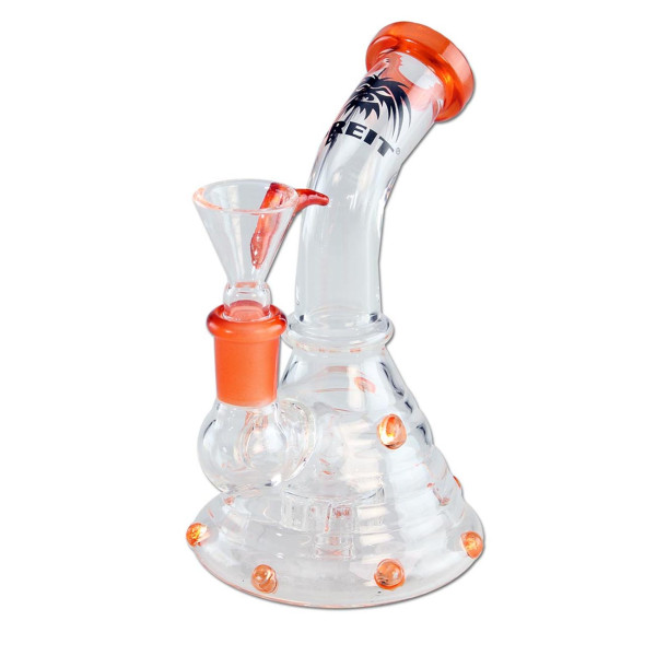 Breit Glas Mini Bong mit Trommelperkolator