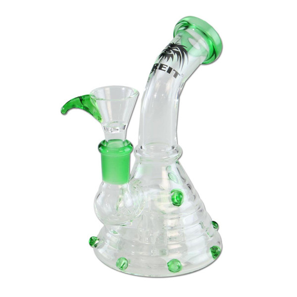 Brteit Bong in Grün mit Trommelperkolator