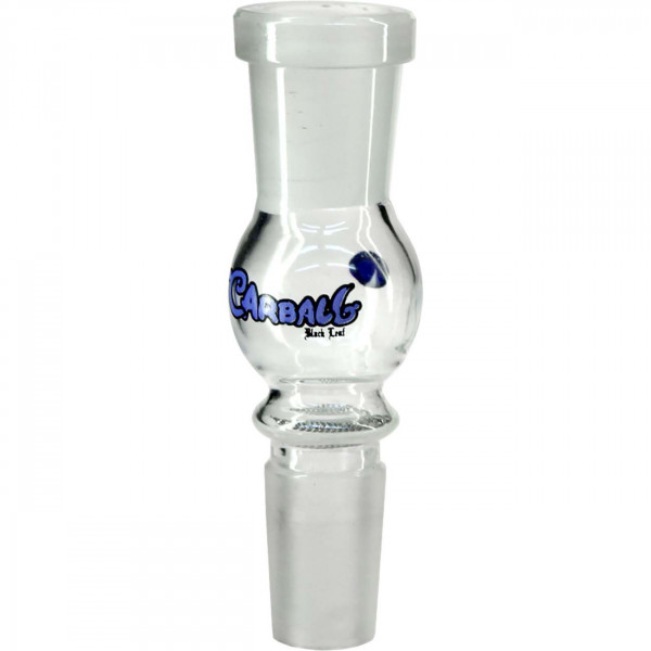 Der Black Leaf Aktivkohlefilter Carball in Kugelform mit Sieb und einem 18,8 mm Schliff