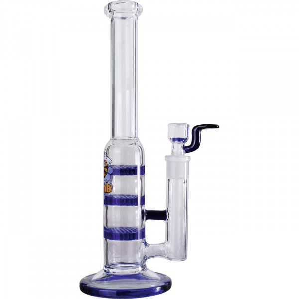 Black Leaf Glasbong mit dreifachem HoneyComb Perculator