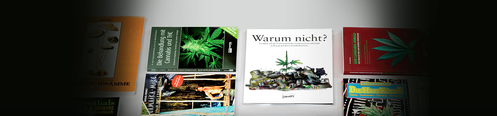 Bücher und DVDs über Cannabis sowie psychoaktive Substanzen